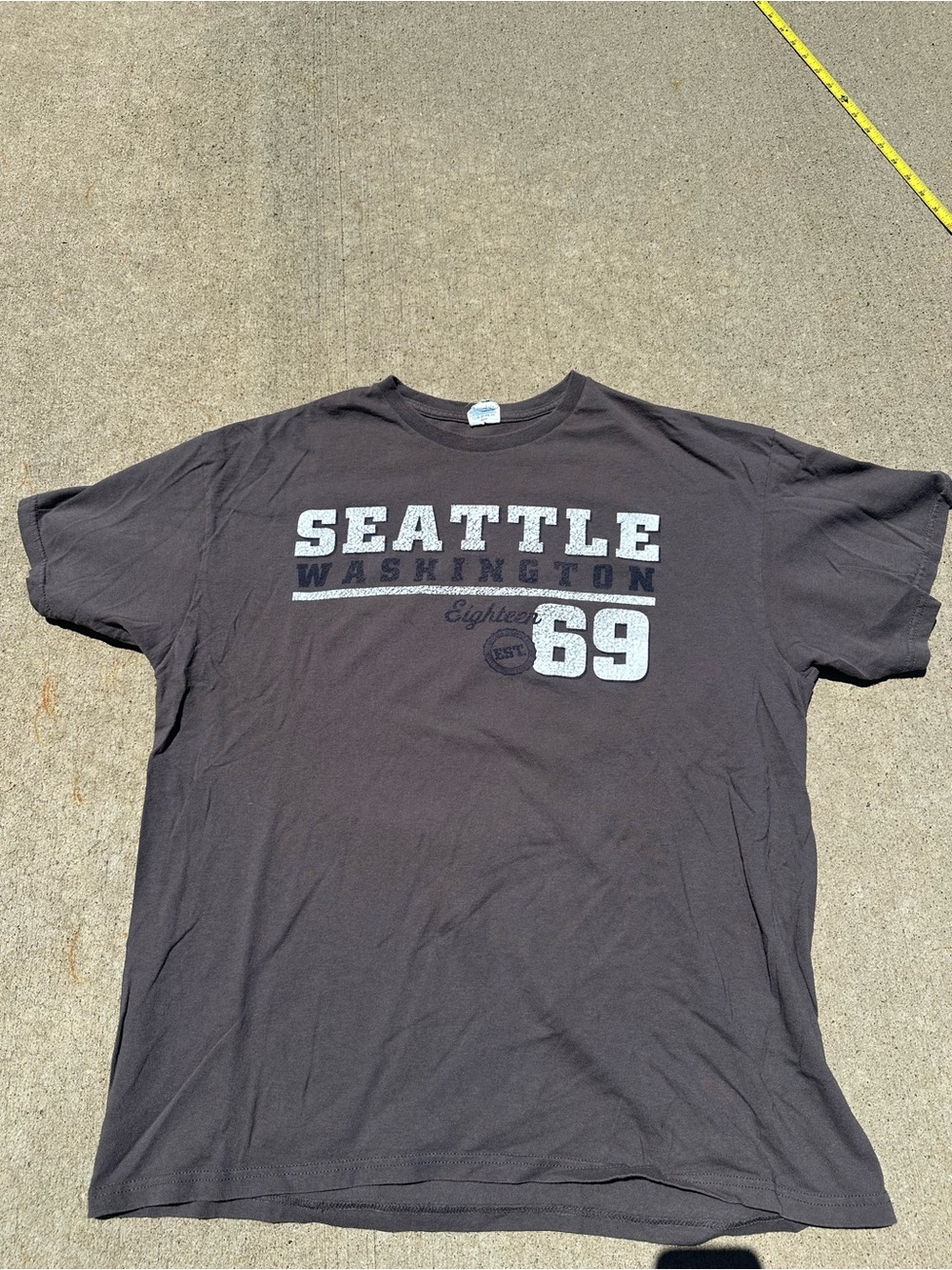 Anvil Dark Gray Seattle Washington 69 Graphic Tee